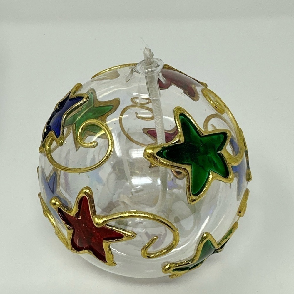 Lamplight Farms Star Gazer Glass Oil Candle Light Festive Holiday